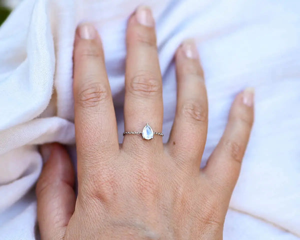 bague pierre de lune