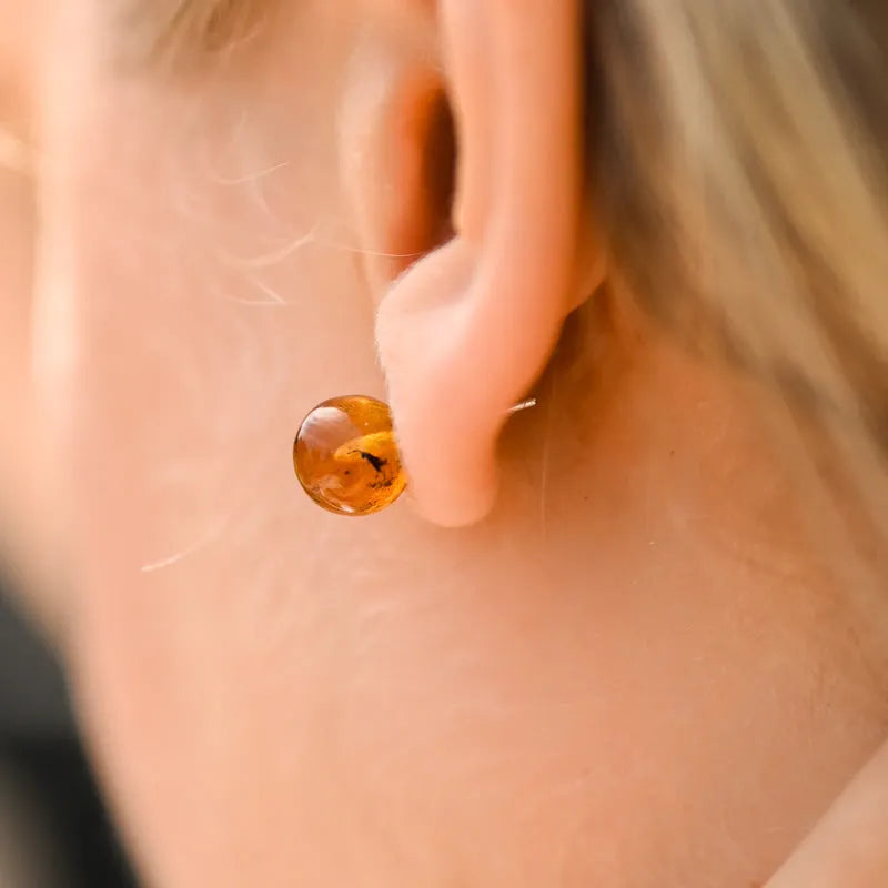 Boucle d’oreille Ambre
