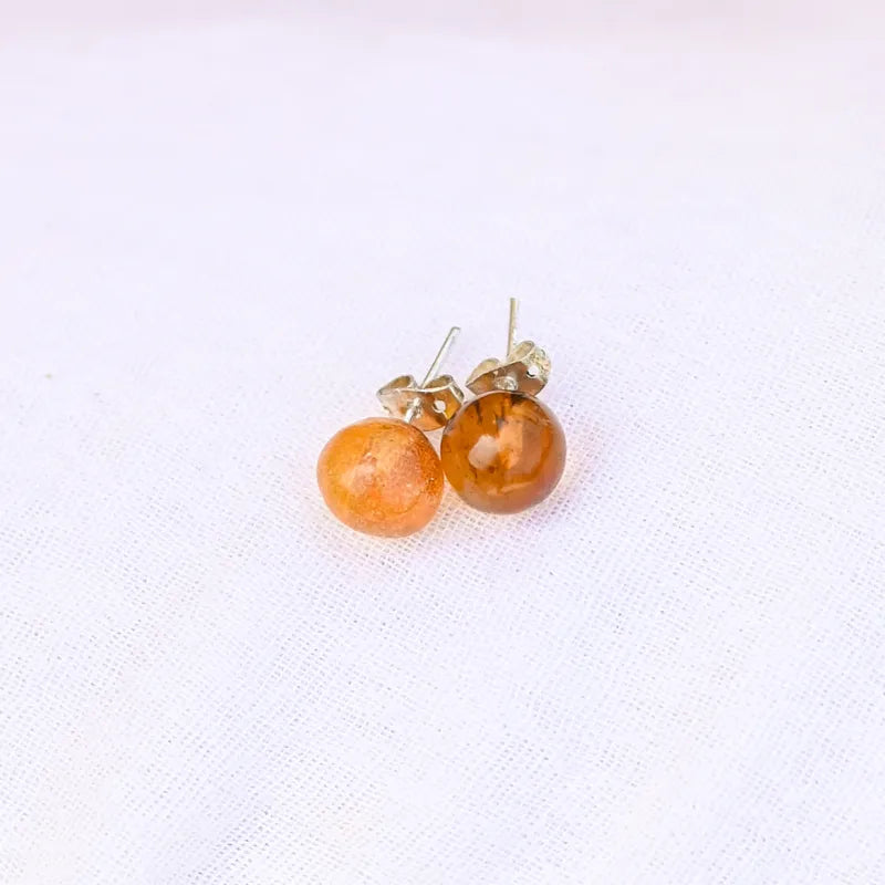 Boucle d’oreille Ambre