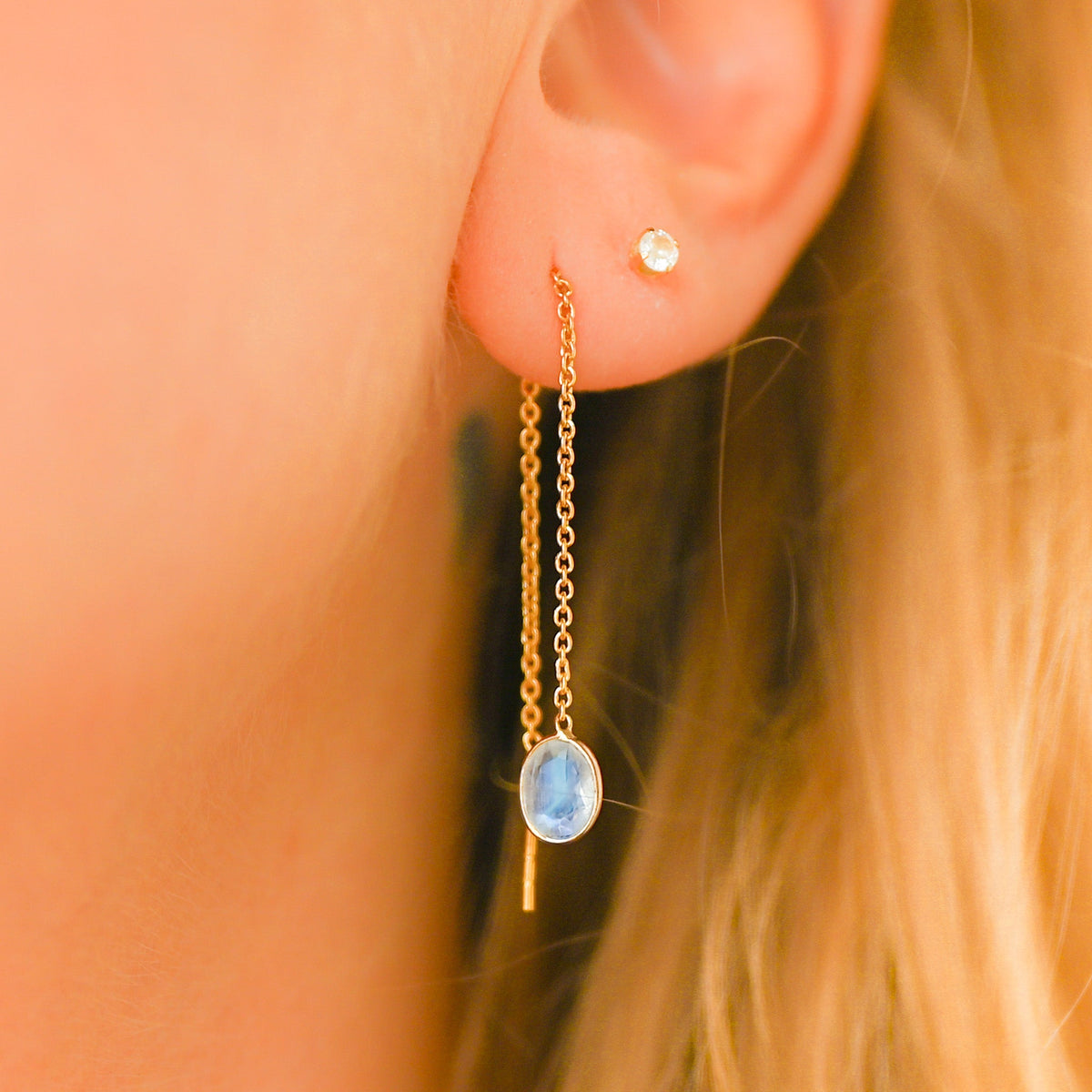 Boucle d’Oreille Femme Pierre de Lune
