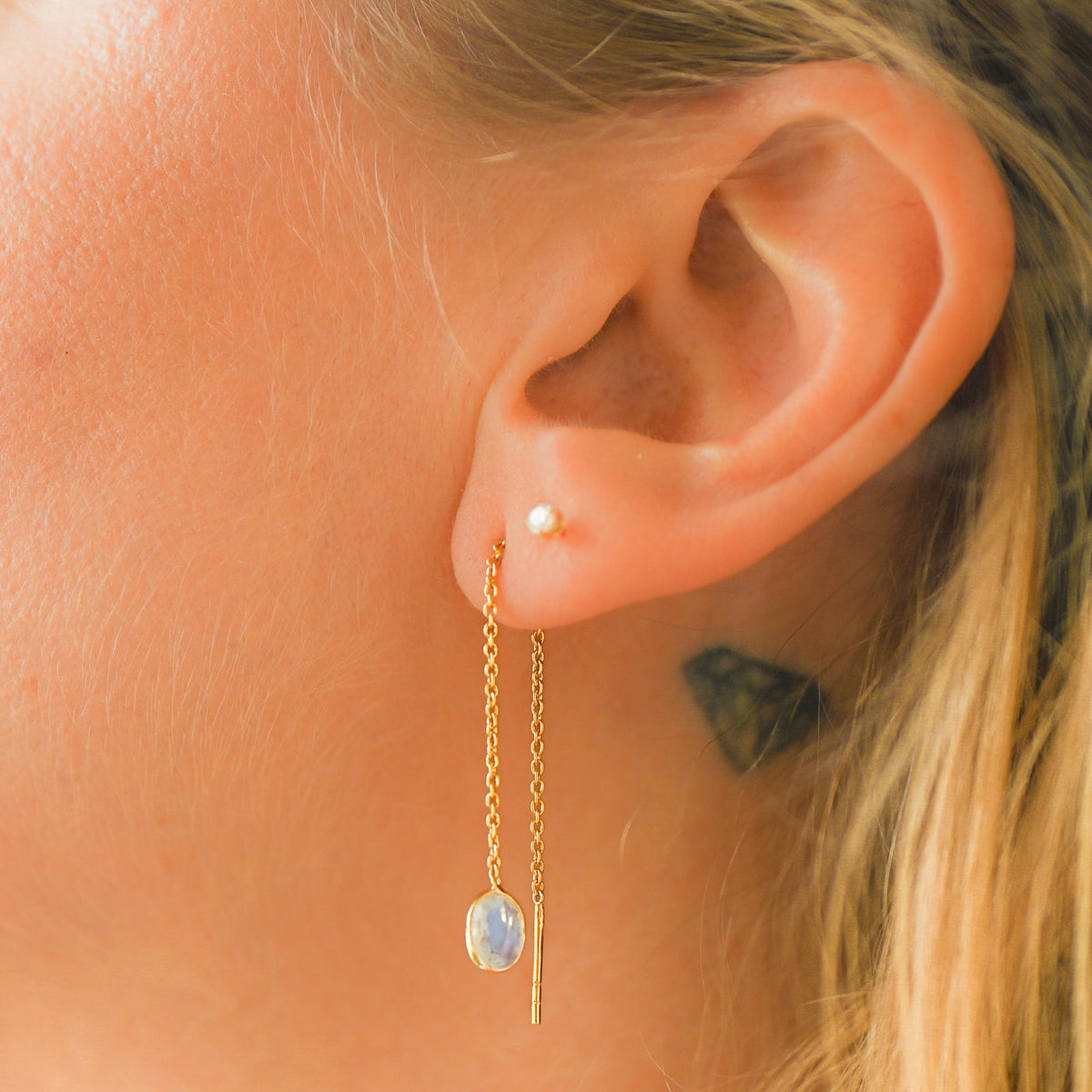 Boucle d’Oreille Femme Pierre de Lune