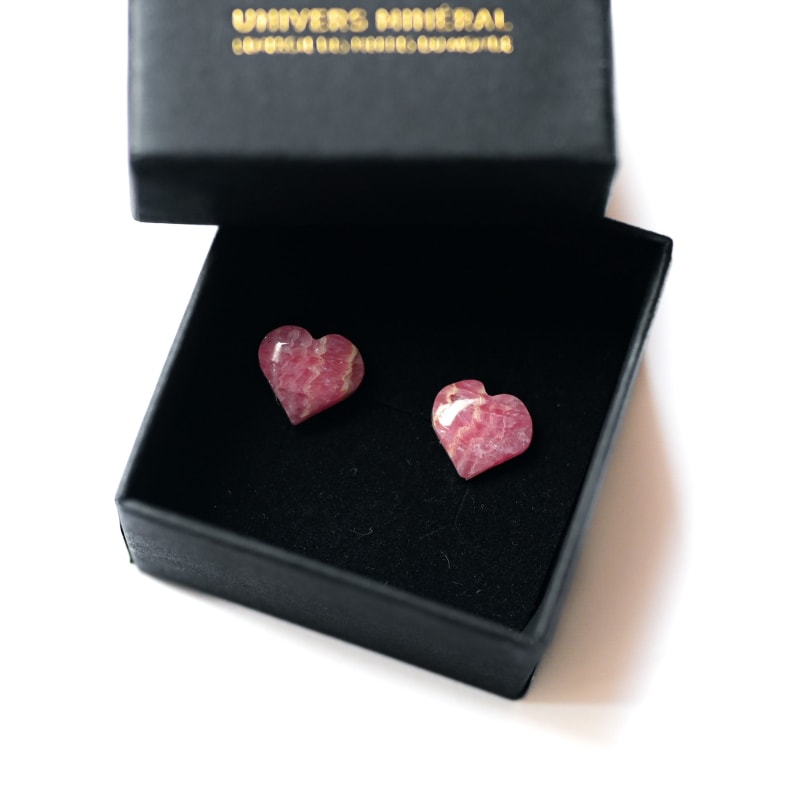 Boucle d’oreille Rhodochrosite | Univers Minéral