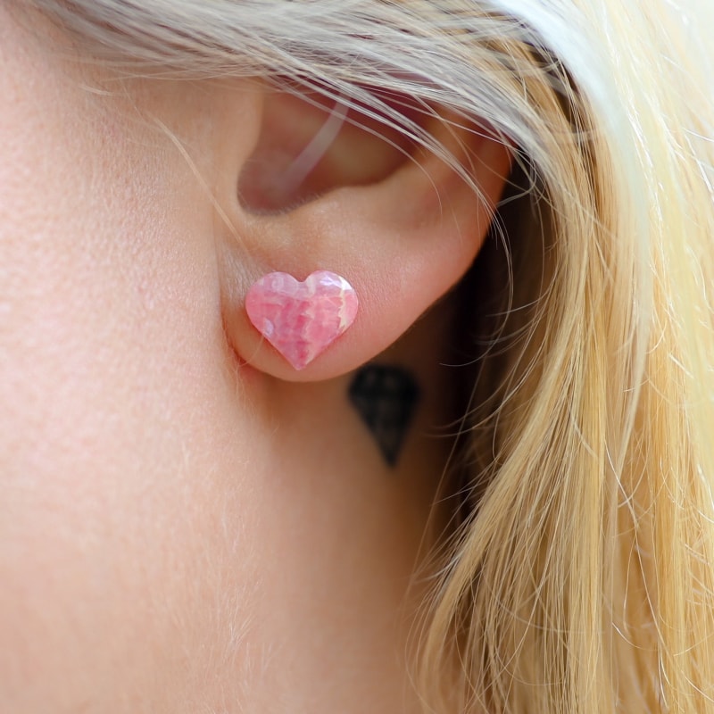 Boucle d’oreille Rhodochrosite | Univers Minéral