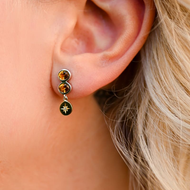 Boucles d’oreilles Citrine | BJ