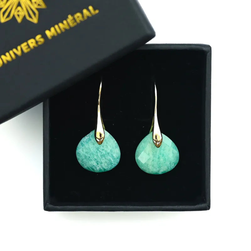 Boucles d’oreilles en Amazonite