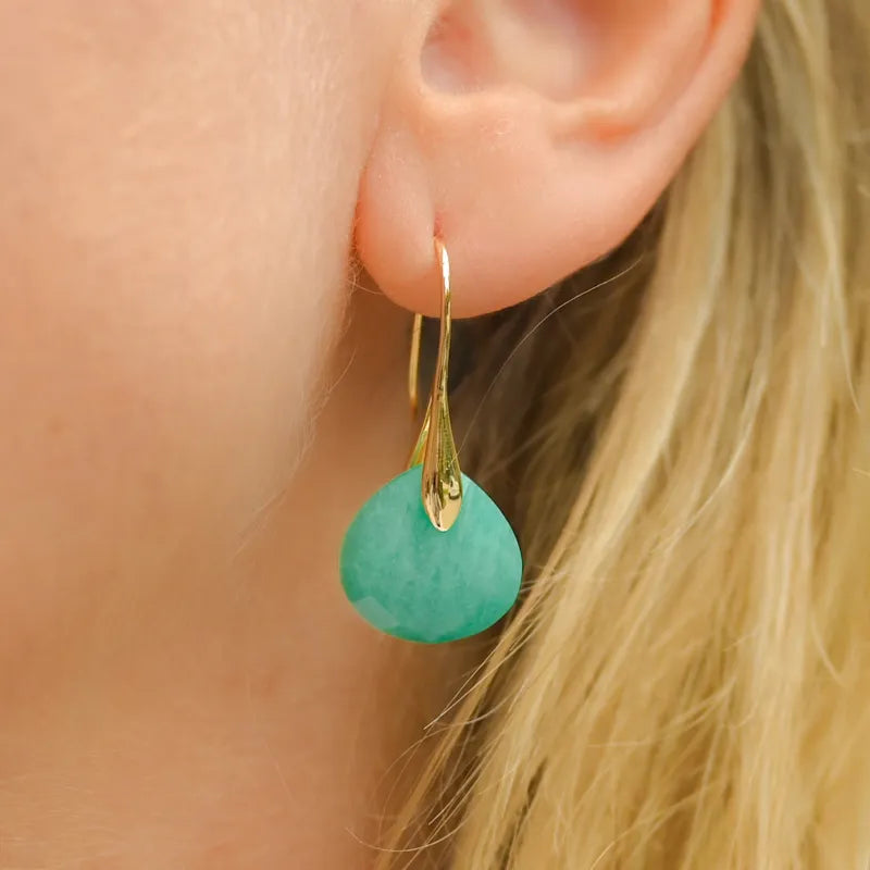 Boucles d’oreilles en Amazonite