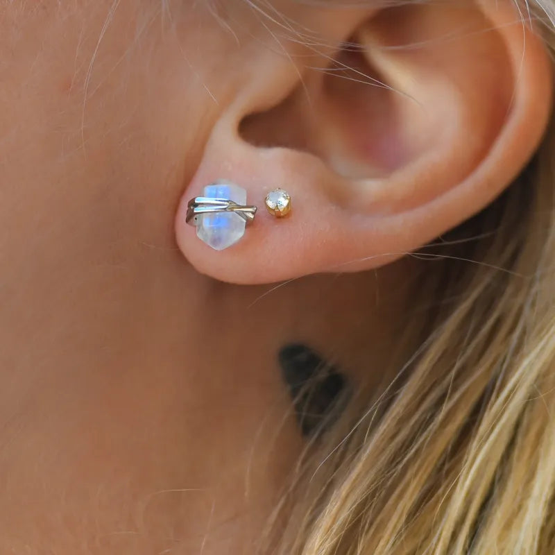 Boucles d’oreilles en Pierre de Lune