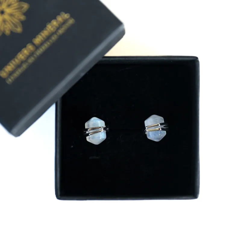 Boucles d’oreilles en Pierre de Lune