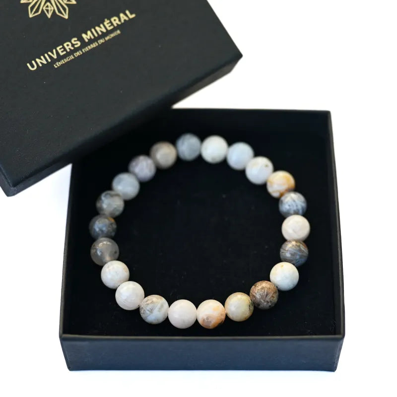 Bracelet Agate Plume
