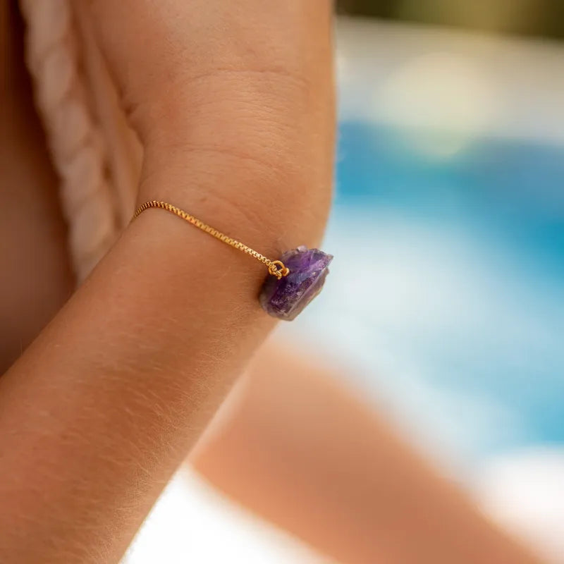 Bracelet Améthyste ’Brut’