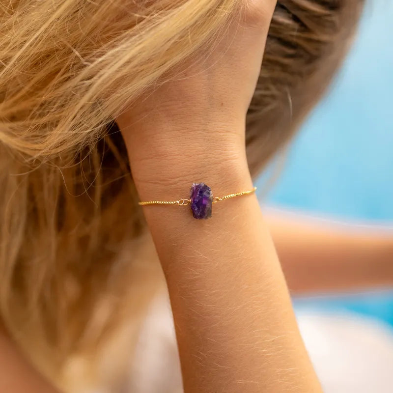 Bracelet Améthyste ’Brut’