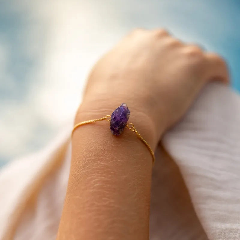 Bracelet Améthyste ’Brut’
