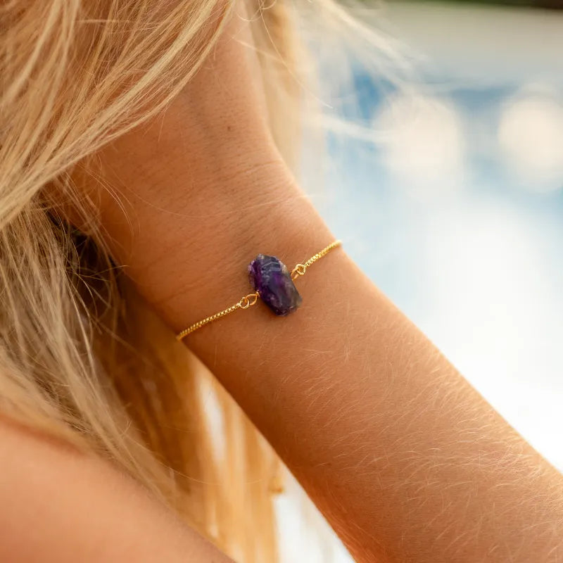 Bracelet Améthyste ’Brut’
