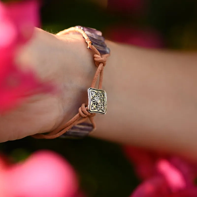 Bracelet Améthyste ’Chakra’