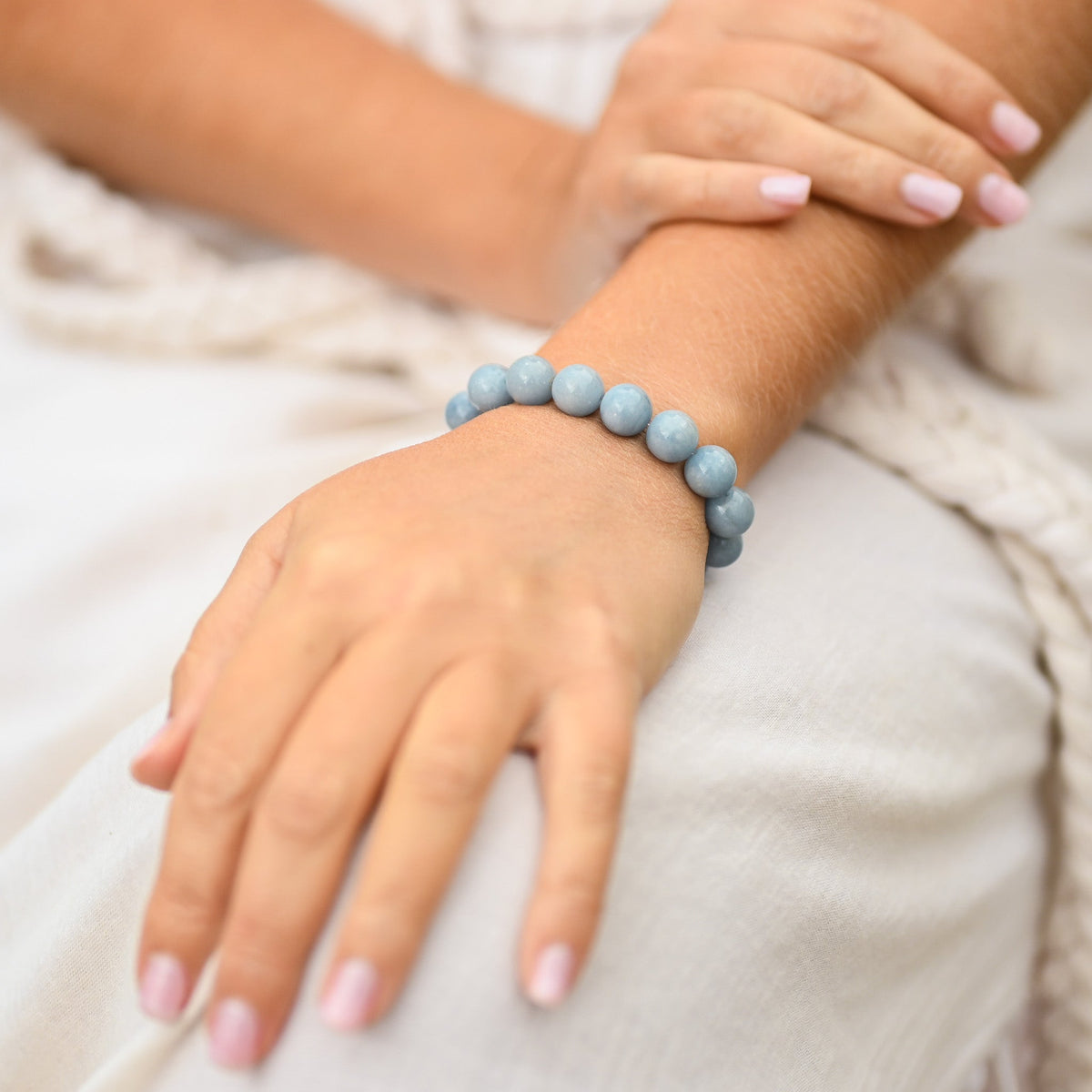 Bracelet Angélite 10mm