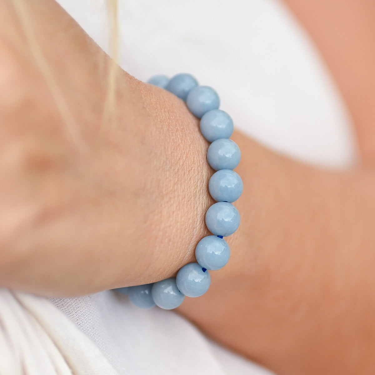 Bracelet Angélite 8mm