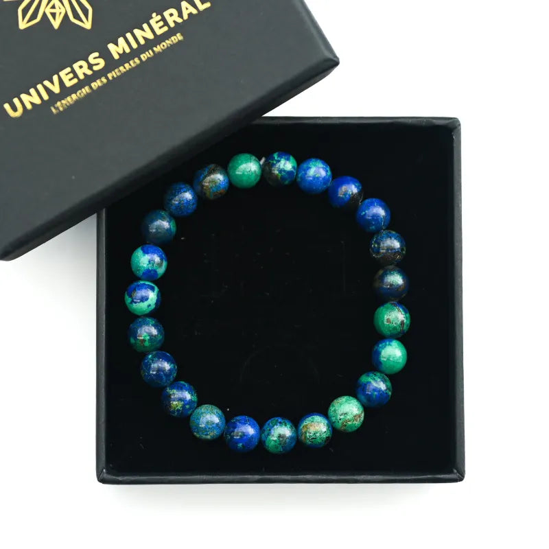 Bracelet Azurite Malachite 8mm