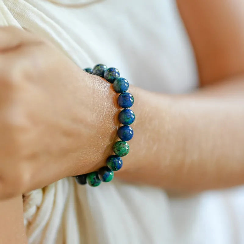 Bracelet Azurite Malachite 8mm