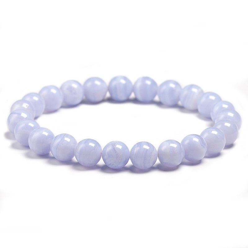 Bracelet Calcédoine bleue | Univers Minéral