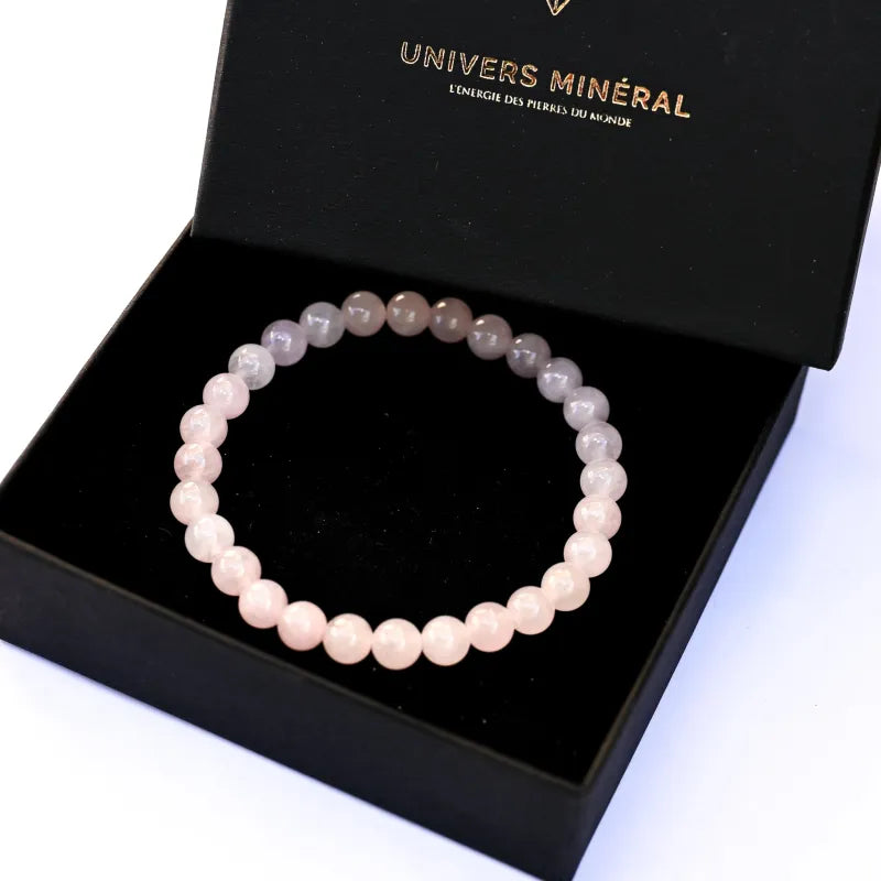 Bracelet de Quartz Rose 6mm