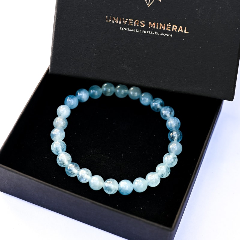 Bracelet en Aigue Marine 6mm | Univers Minéral