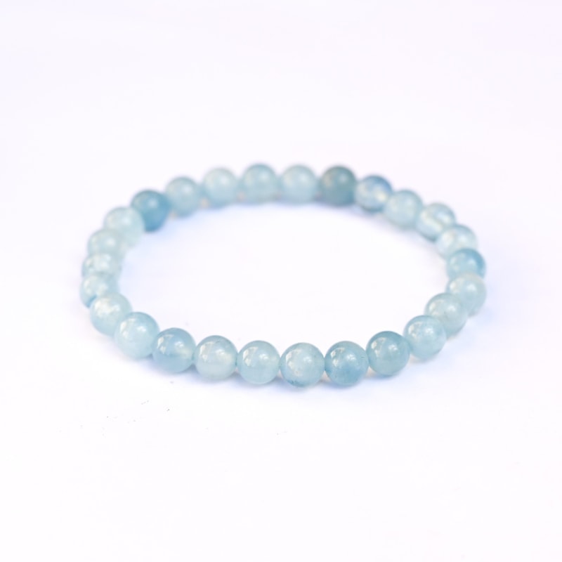Bracelet en Aigue Marine 6mm | Univers Minéral