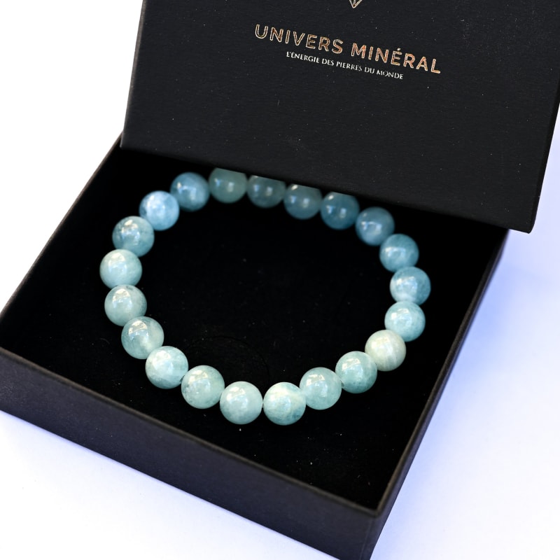 Bracelet en Aigue Marine 8mm | Univers Minéral