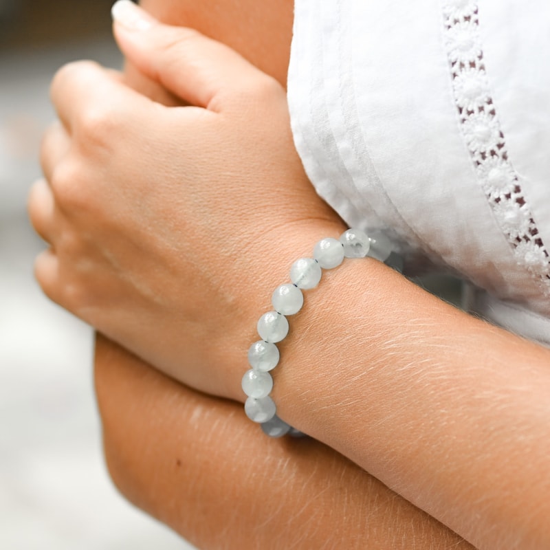 Bracelet en Aigue Marine 8mm | SX