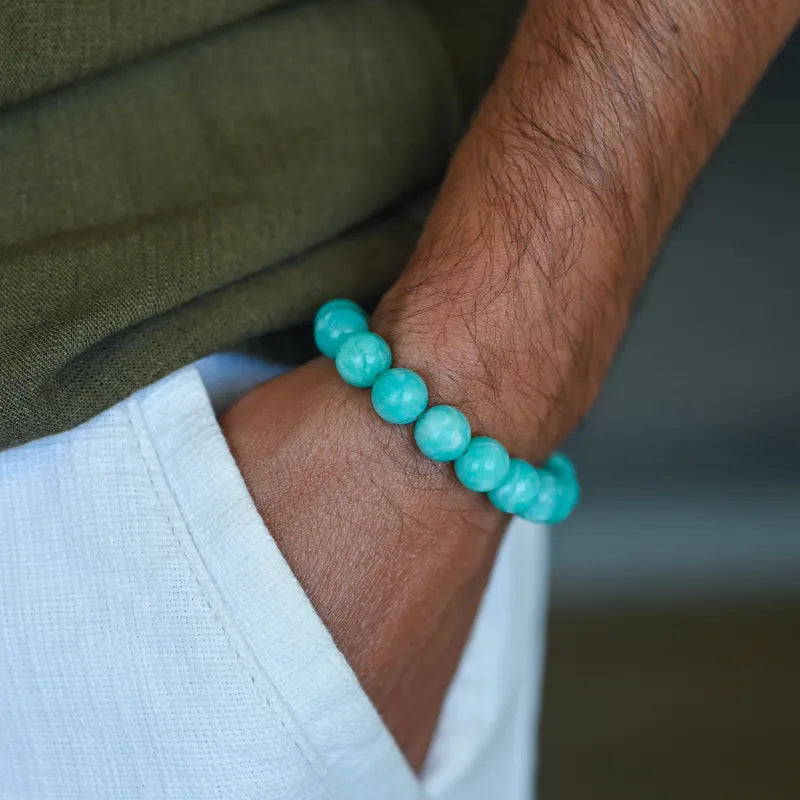 Bracelet en Amazonite AAA 10mm