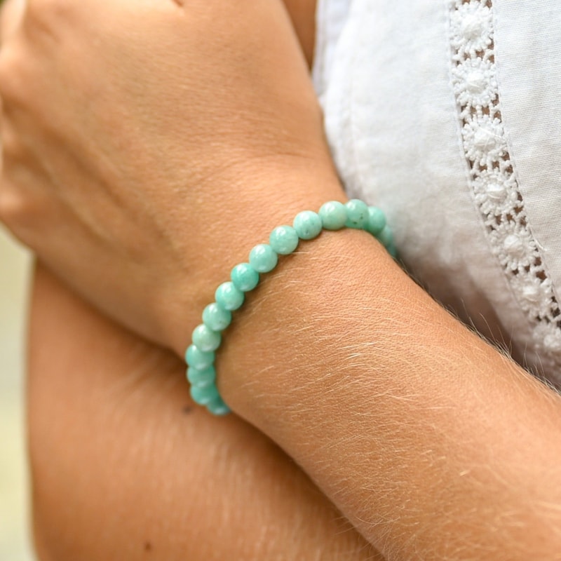 Bracelet en Amazonite AAA 6mm | HU