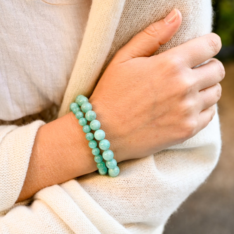 Bracelet en Amazonite AAA 6mm | Univers Minéral