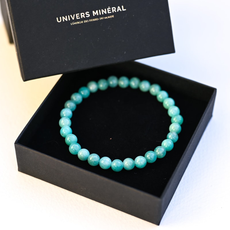 Bracelet en Amazonite AAA 6mm | Univers Minéral