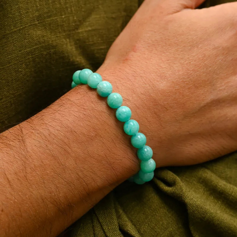 Bracelet en Amazonite AAA 8mm