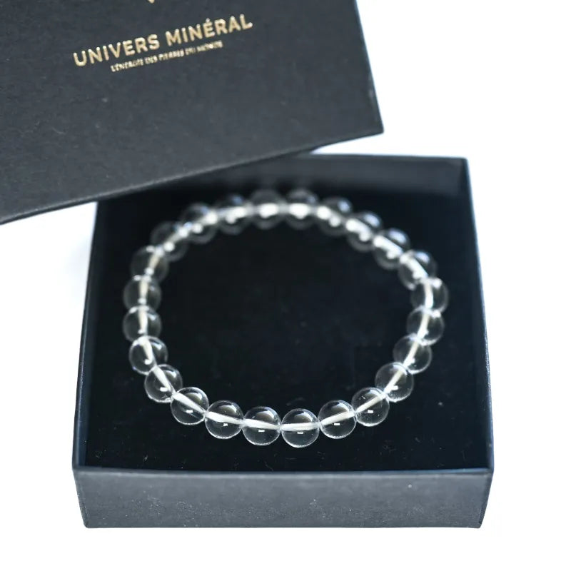 Bracelet en perles de cristal de roche