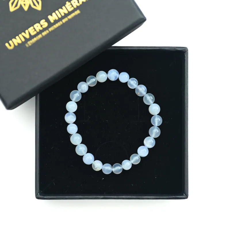 Bracelet Enfant Calcédoine Bleue