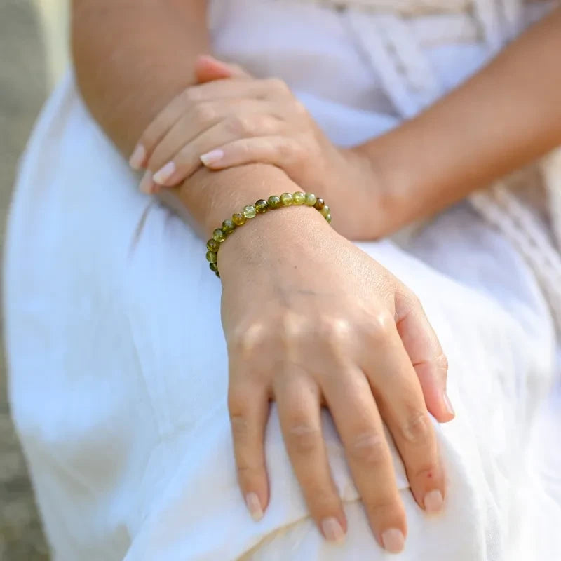 Bracelet Grenat Vert