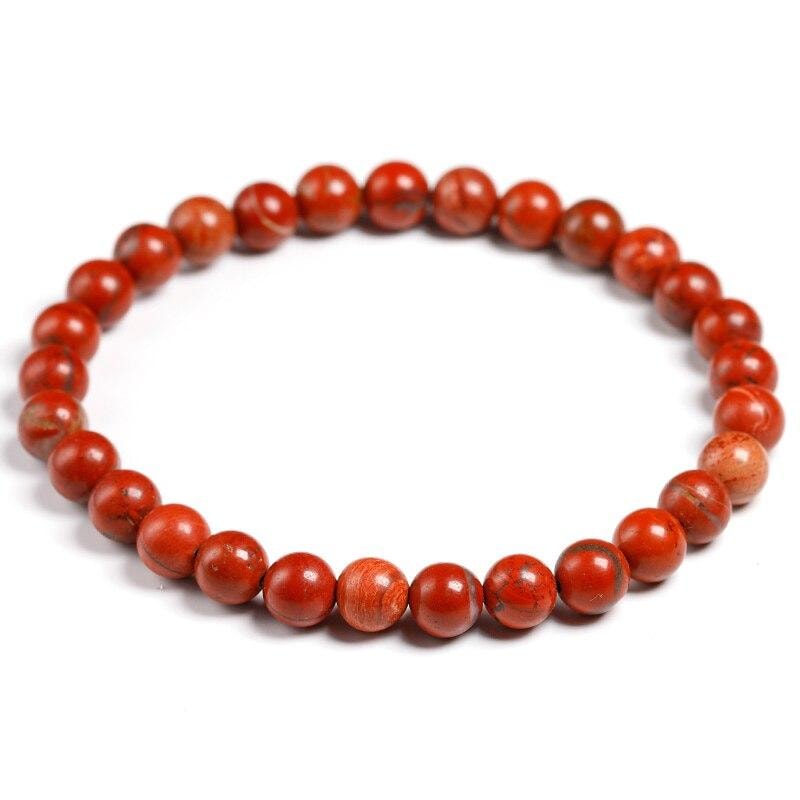 Bracelet Jaspe Rouge 6mm | Univers Minéral