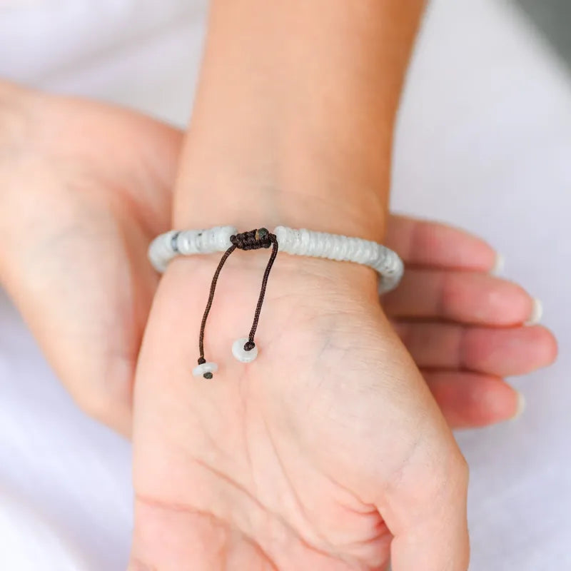 Bracelet Labradorite Blanche