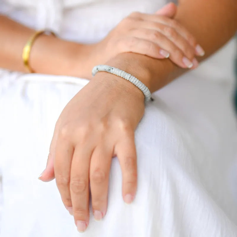 Bracelet Labradorite Blanche