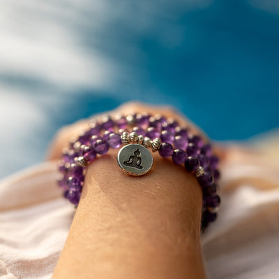 Bracelet Mala Améthyste-Bouddha | YM