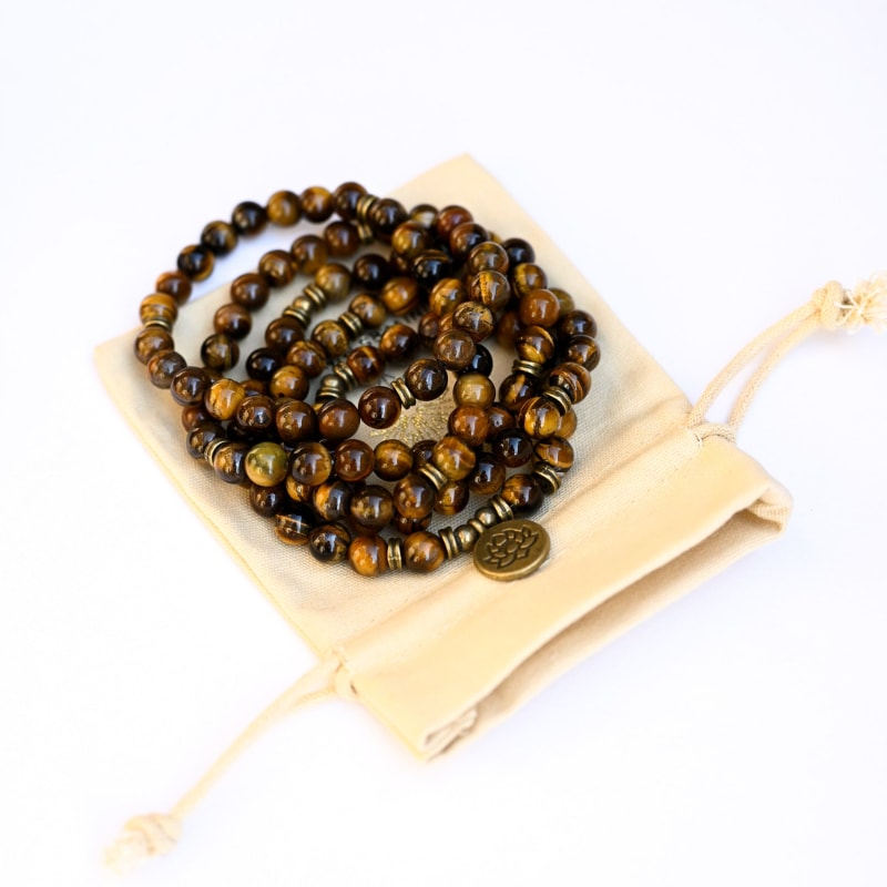 Bracelet Mala Oeil de tigre | Univers Minéral