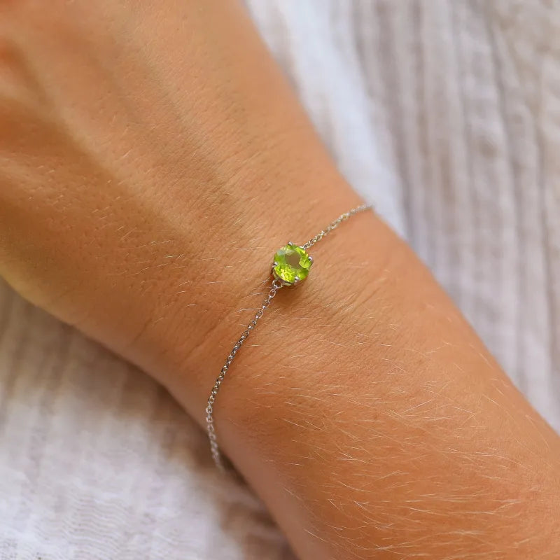 Bracelet réglable péridot