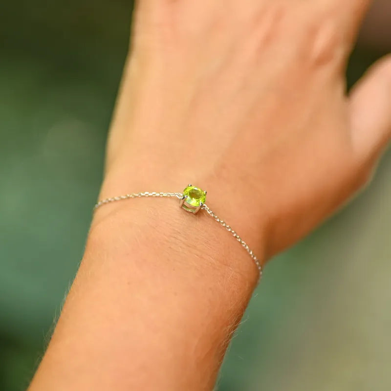 Bracelet réglable péridot