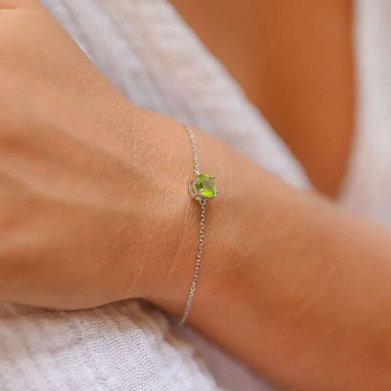 Bracelet réglable péridot