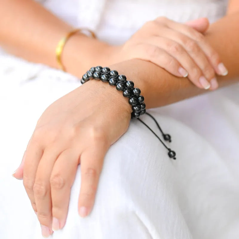 Bracelet Shungite Double Rang