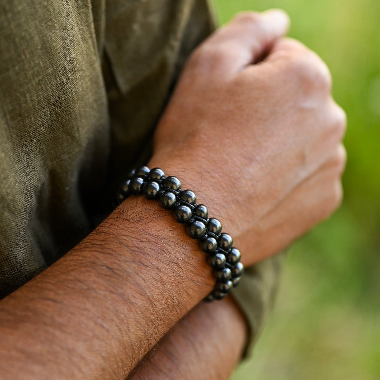 Bracelet Shungite Double Rang