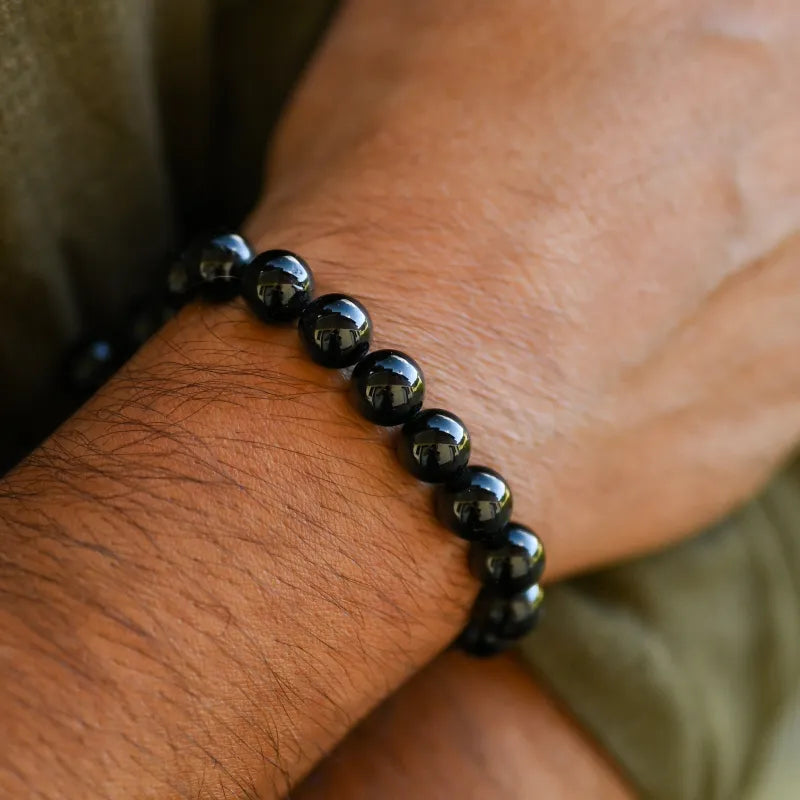 Bracelet Tourmaline Noire 10mm