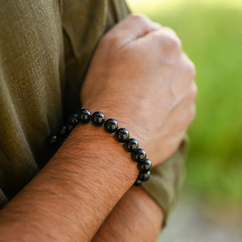 Bracelet Tourmaline Noire 10mm