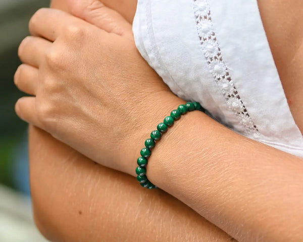 Bracelet malachite femme