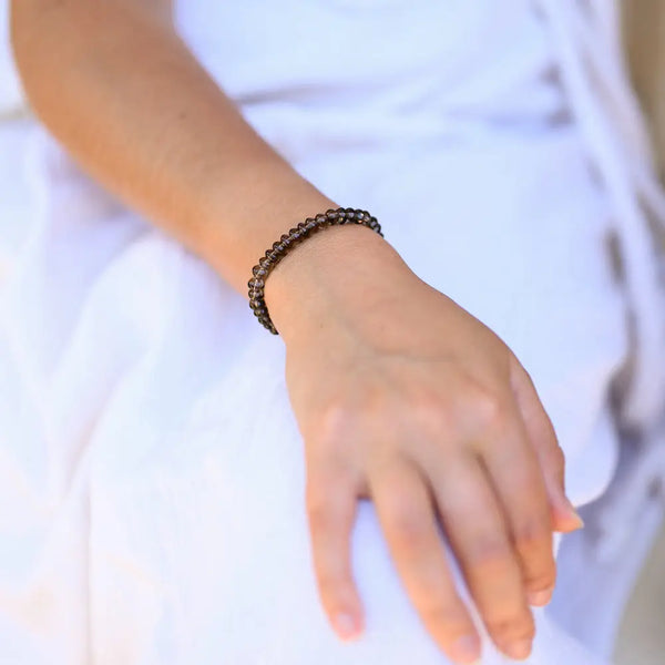 bracelet quartz fumé